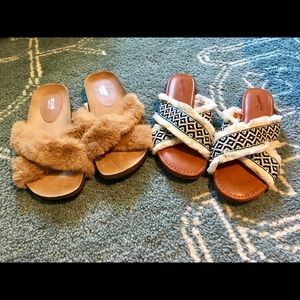 2 Pairs of Target Slide Sandals